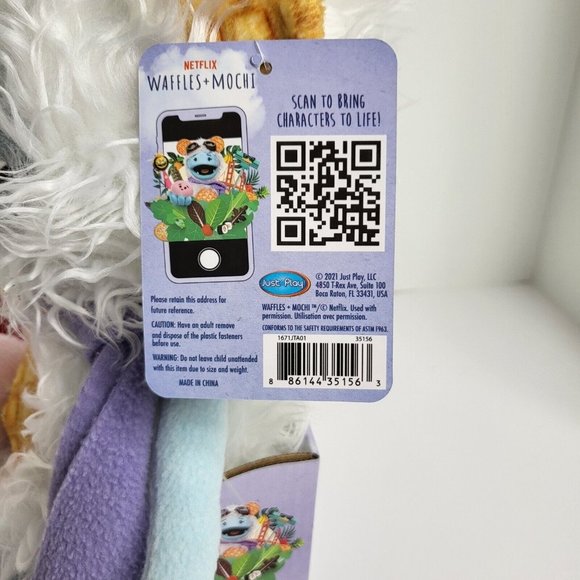 Waffles & Mochi Plush Stuffed Animal 17" Michelle Obama Netflix Just Play New - Picture 5 of 16